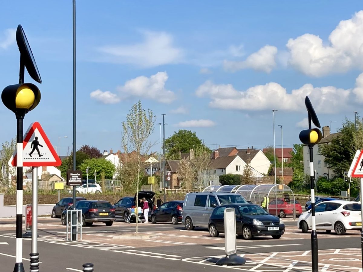 Solabel Installed For Zebra Crossing At Sainsbury's In Ludlow