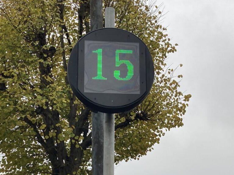 Digital speed sign